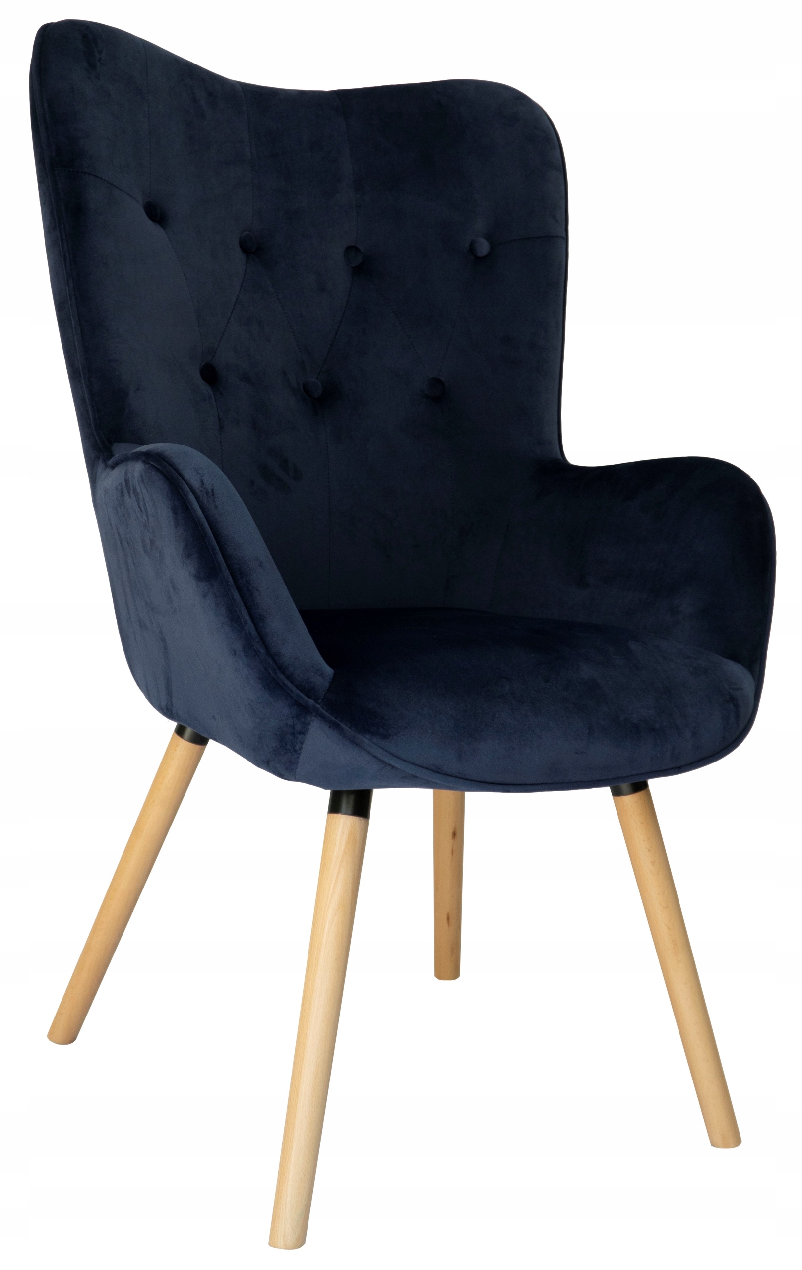 Křeslo Ušák Skandinávský Retro Salon Cozy Granátová Barva