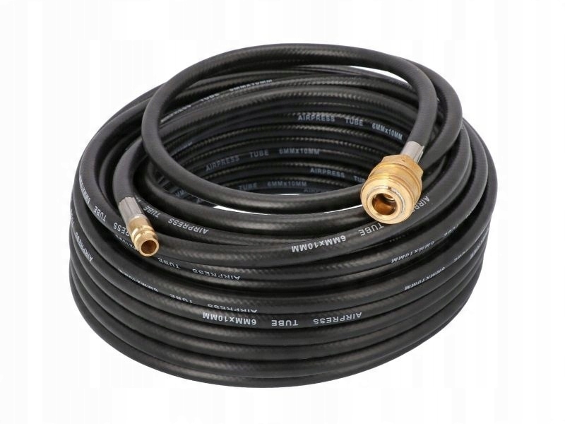 Wąż Pneumatyczny Gumowy 10*6MM 20M Okuty 40462 Airpress