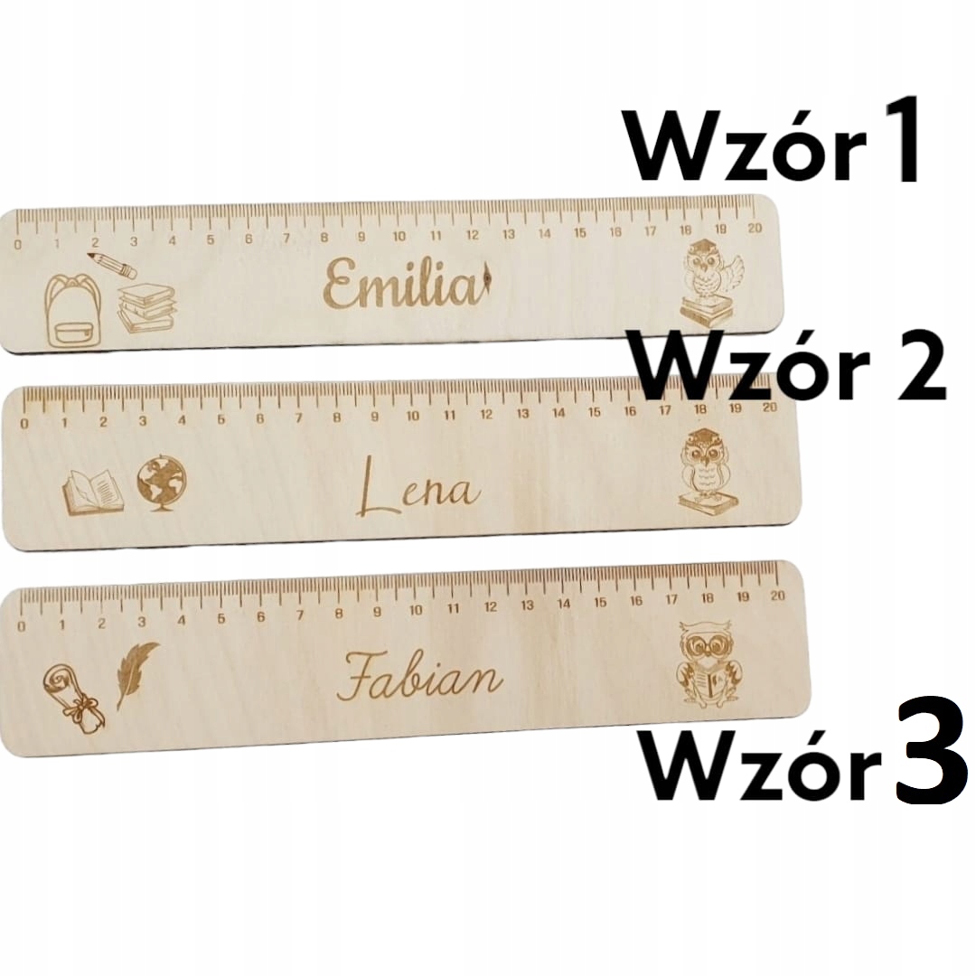 Linijka drewniana imieniem tekst pasowanie ucznia Kod producenta 5905101520660