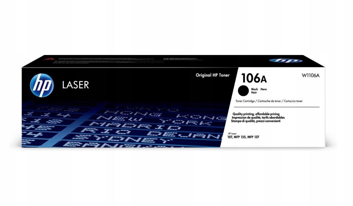 Toner Hp 106A W1106A 1,1 tisíc K Originál Hp Laser 107 135 138 čierny