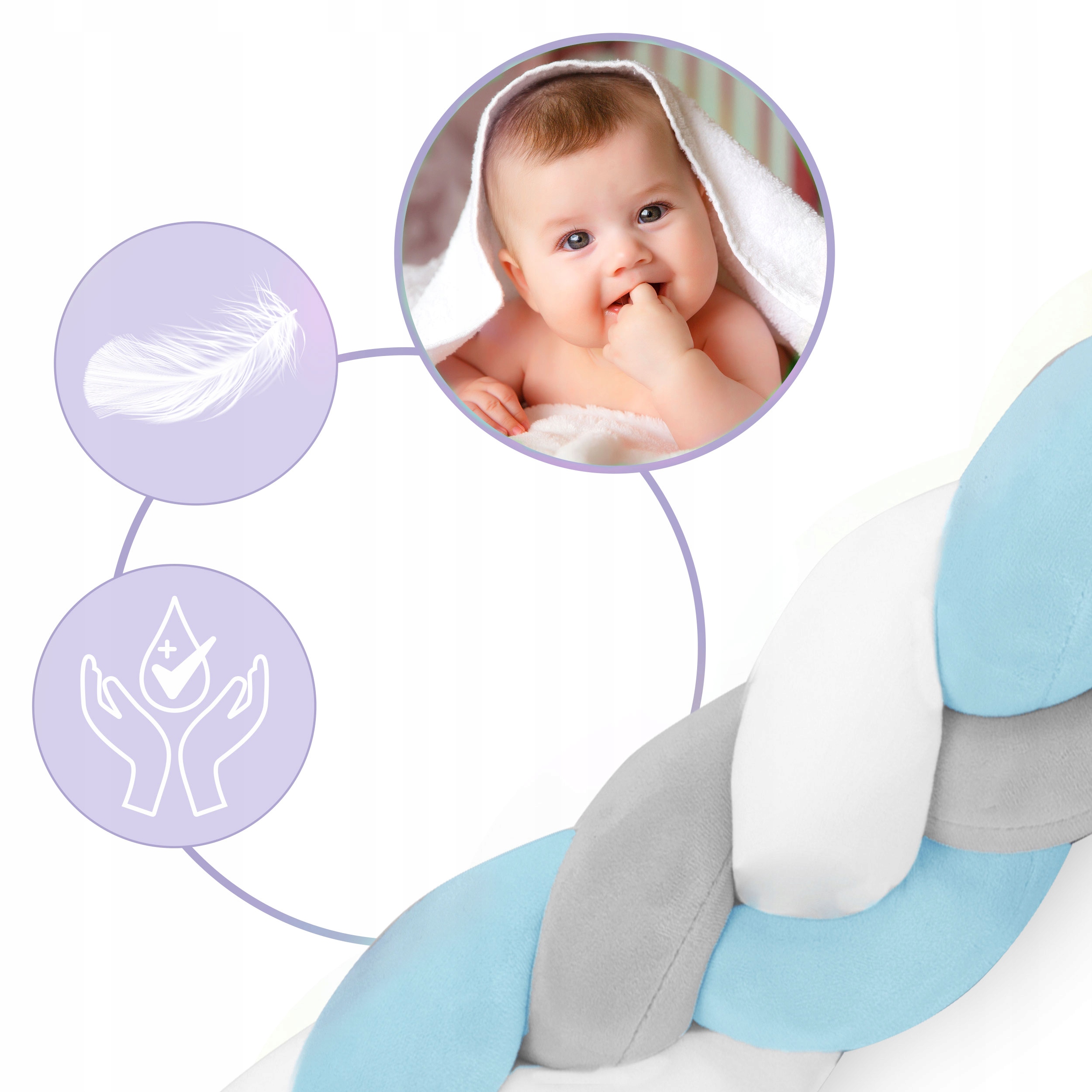 OCHRANIACZ DO ŁÓŻECZKA WARKOCZ OTULACZ PLECIONY 3m Bohater brak