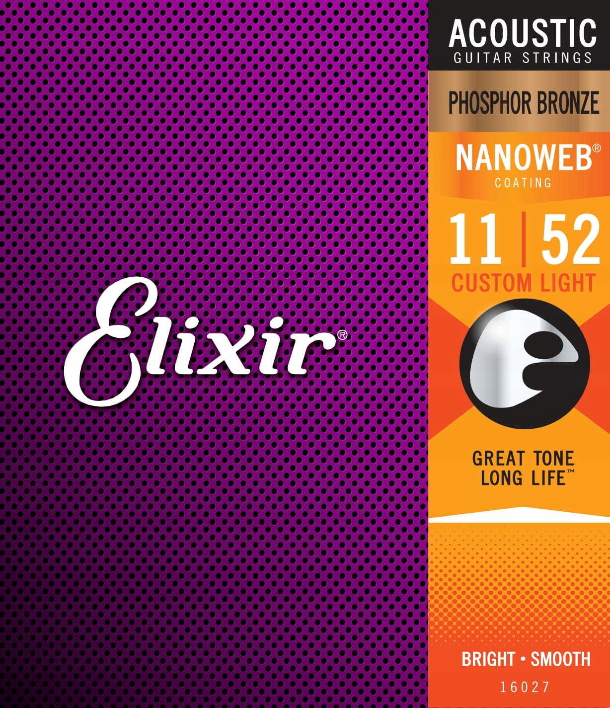Elixir NanoWeb 80/20 Bronze 11-52 acoustic strings