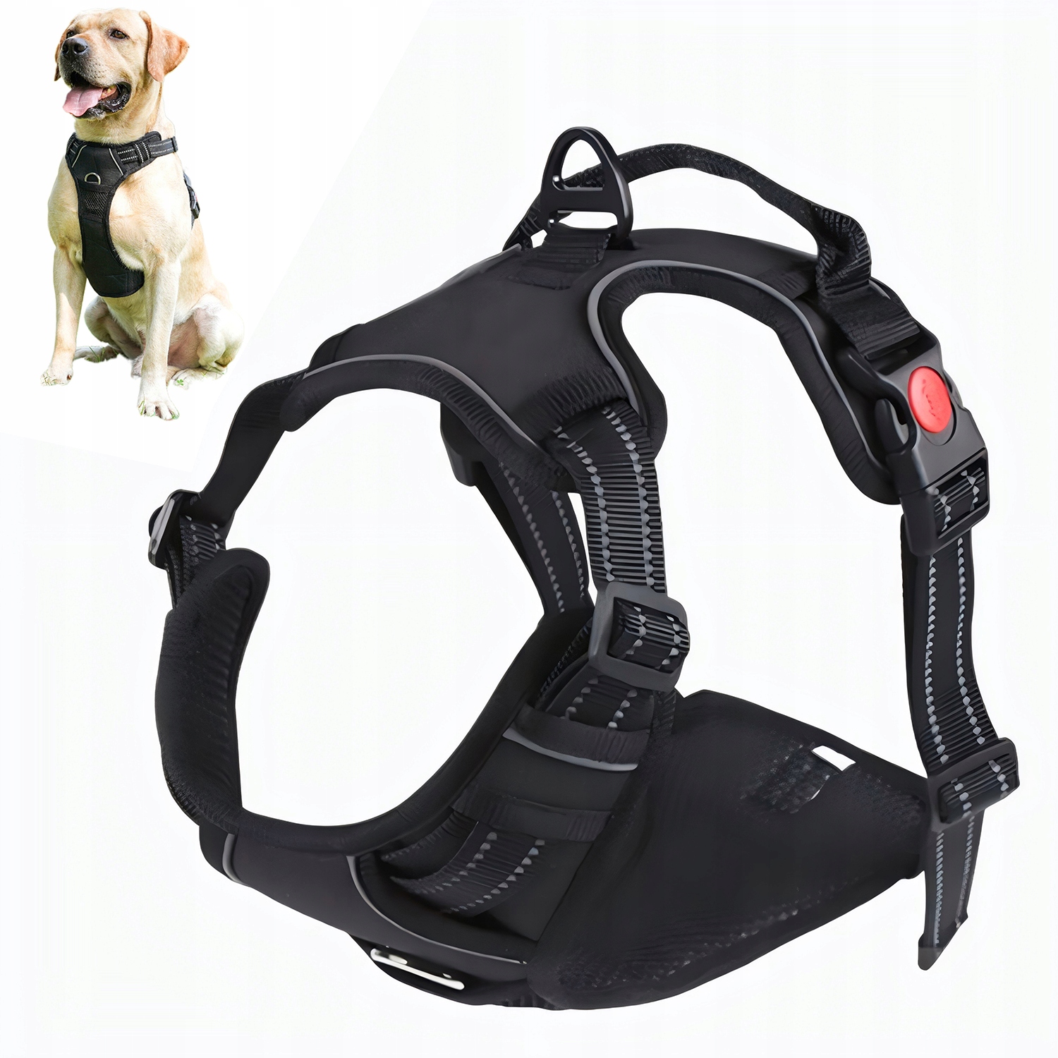 Levně Postroj Pro Velkého Psa Beztlakový Vycházkový Guard XL Labrador Ovčáka