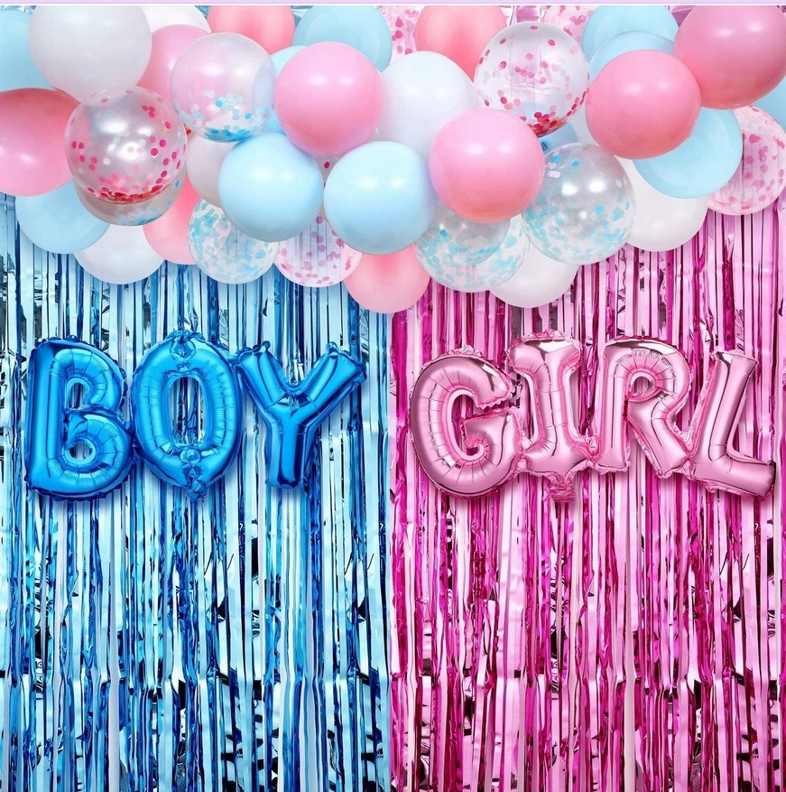 ZESTAW BALONÓW BABY SHOWER BOY GIRL GENDER REVEAL 14234029502 Allegro.pl