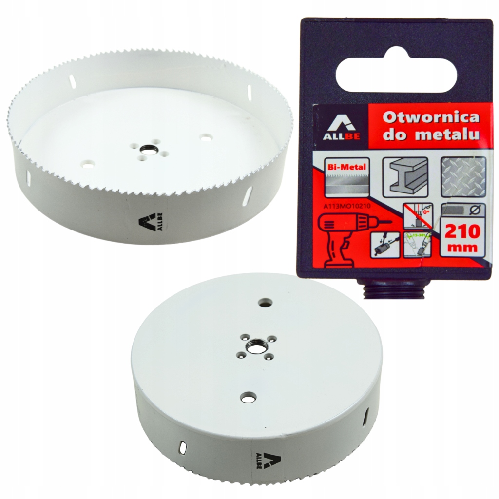 Otwornica Koronka Bimetalowa Do Metalu Stali Inoxa 210mm Bi-metal Otwornice