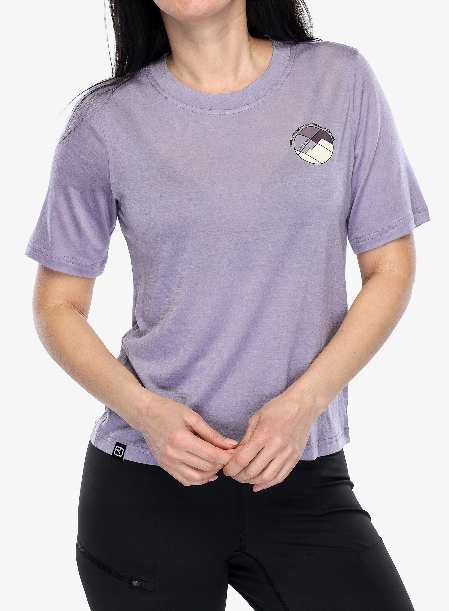 Koszulka merino damska Ortovox 140 Cool Round Landscape lush lavender Xs