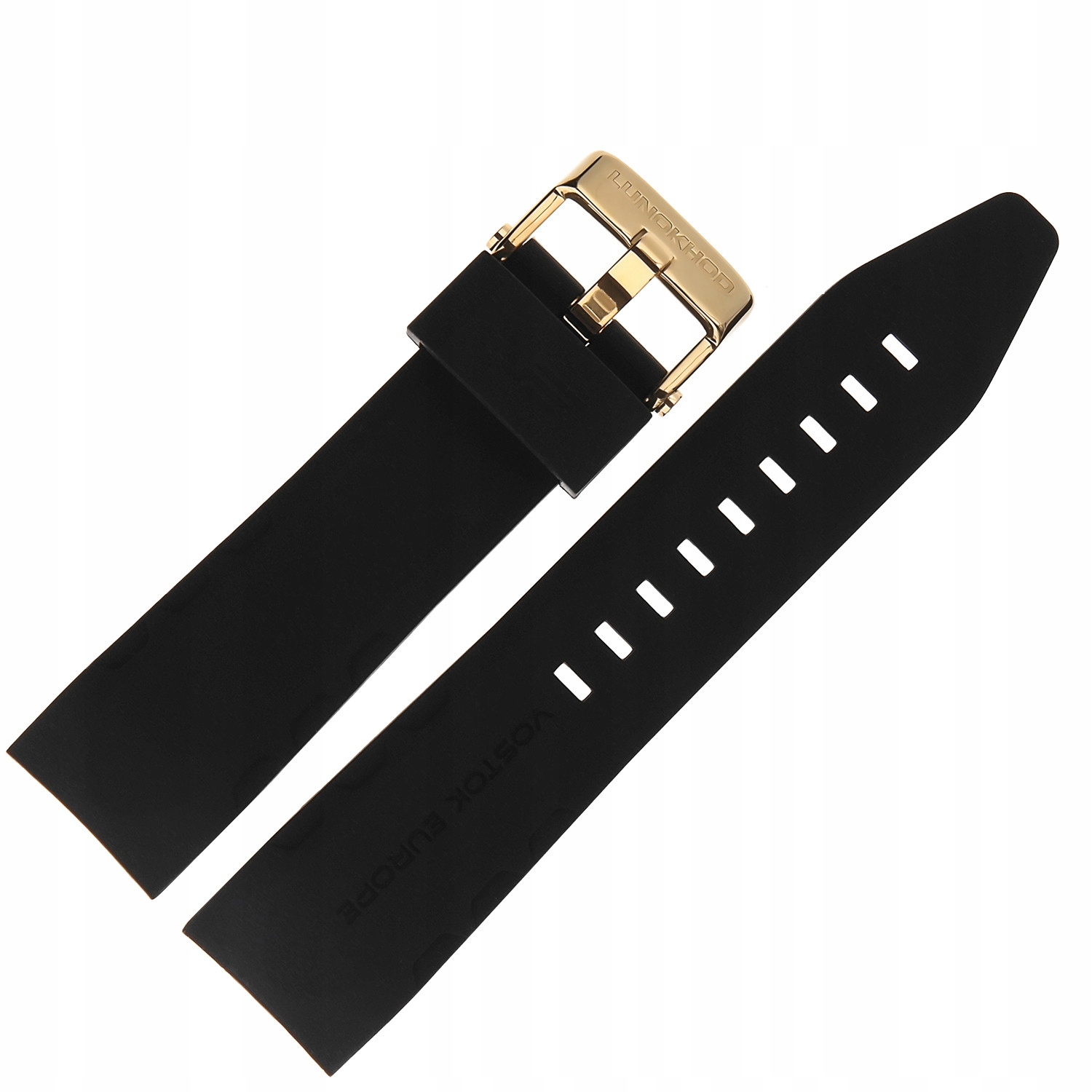 Pásek Lunokhod Silikon (E277) černý se žlutou barvou