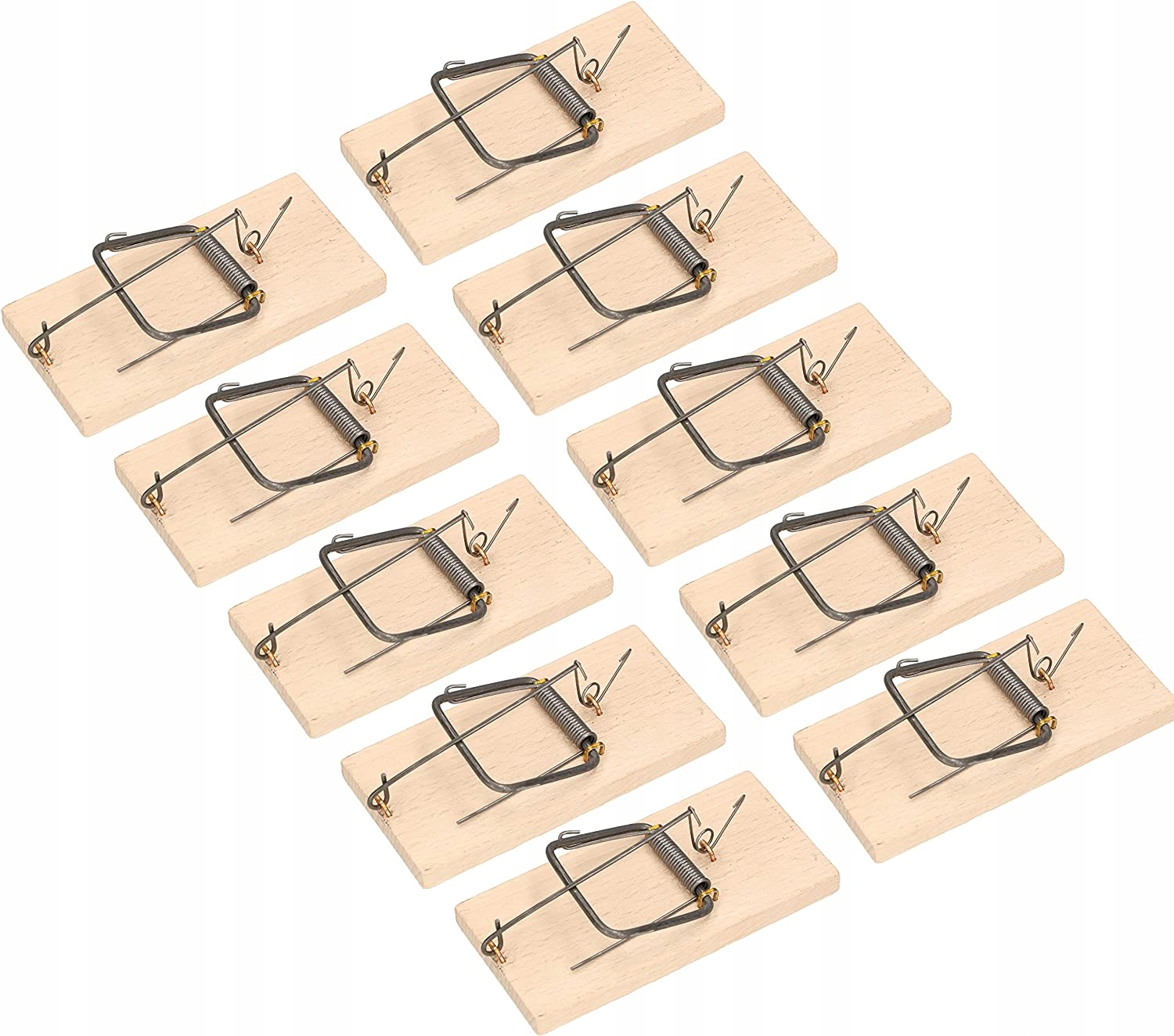 10X MYSZOŁAPKA DREWNIANA ŁAPKA PUŁAPKA NA MYSZY ŻYWOŁAPKA CHWYTACZ