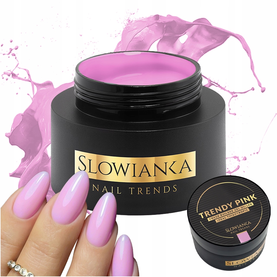 Slowianka Stavební Gel na nehty Tixotropic 50 g Trendy Pink Cover