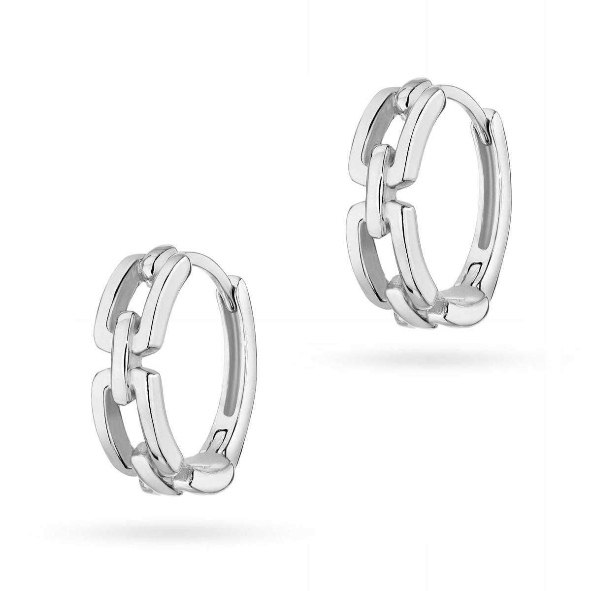 Srebrne Kolczyki pr. 925 Koła Kółka Łańcuszki