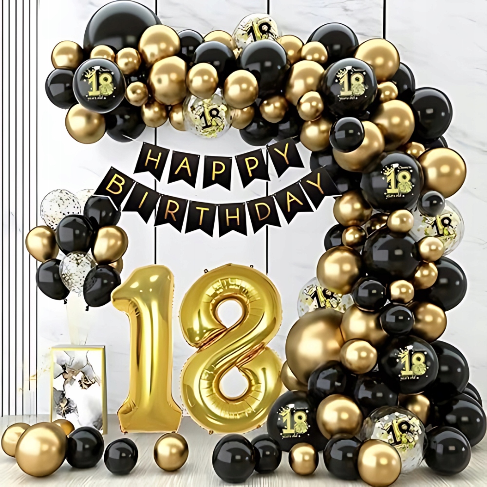 Girlanda balonowa PARTYLOON na 18. urodziny, 88 el.