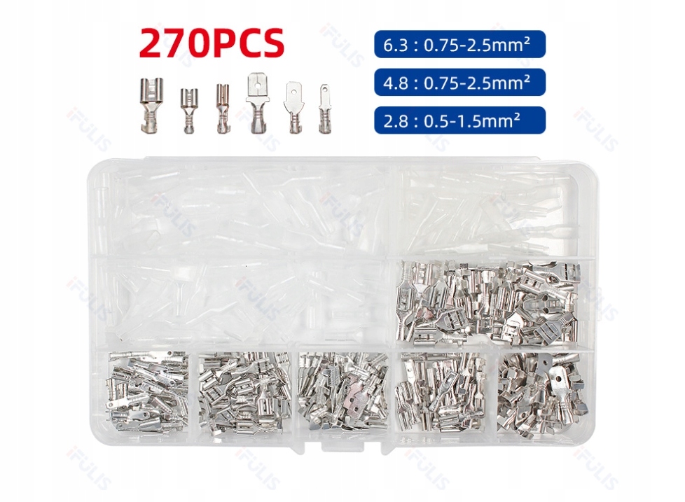 KONEKTORÓW SAMOCHODOWYCH KONEKTORKI KABLOWE ZESTAW Kod producenta Acc147