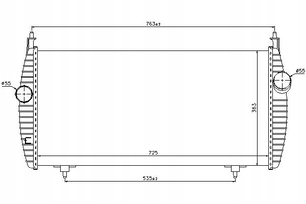 NISSENS INTERCOOLER CITROEN C5 II 2.2 HDI (RC_)