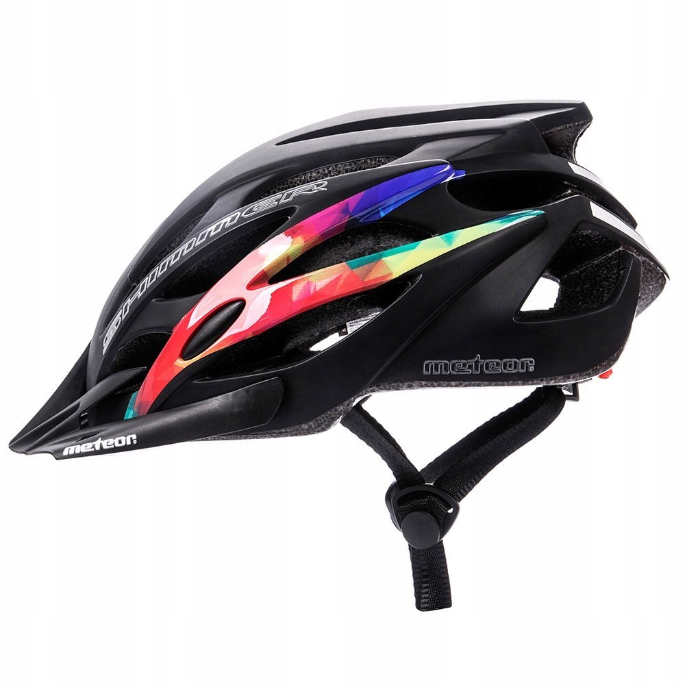 KASK ROWEROWY REGULOWANY METEOR RESHIMMER black S 52-56 cm Model Shimmer