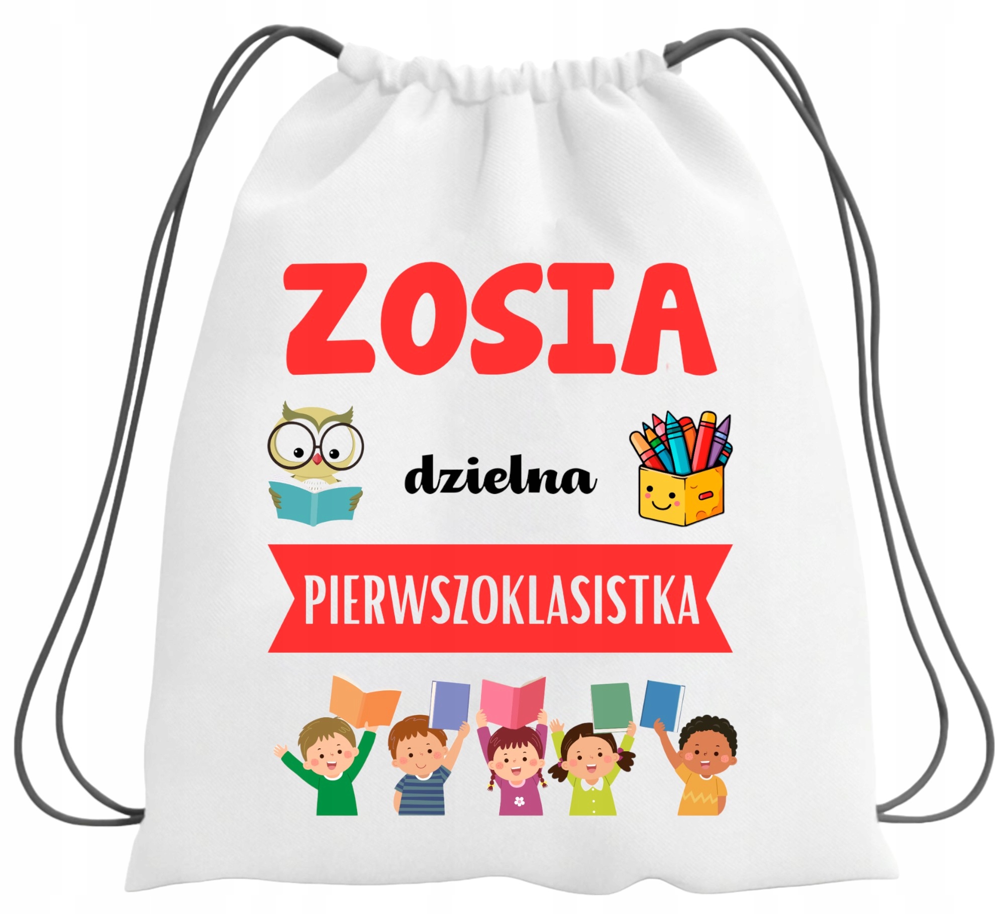 WOREK NA BUTY KAPCIE PLECAK SPORTOWY DO SZKOŁY PASOWANIE NA UCZNIA # Marka ALFA WS