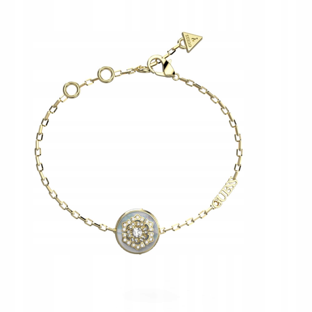 Dámský zlatý náramek Guess zirkon 21 cm