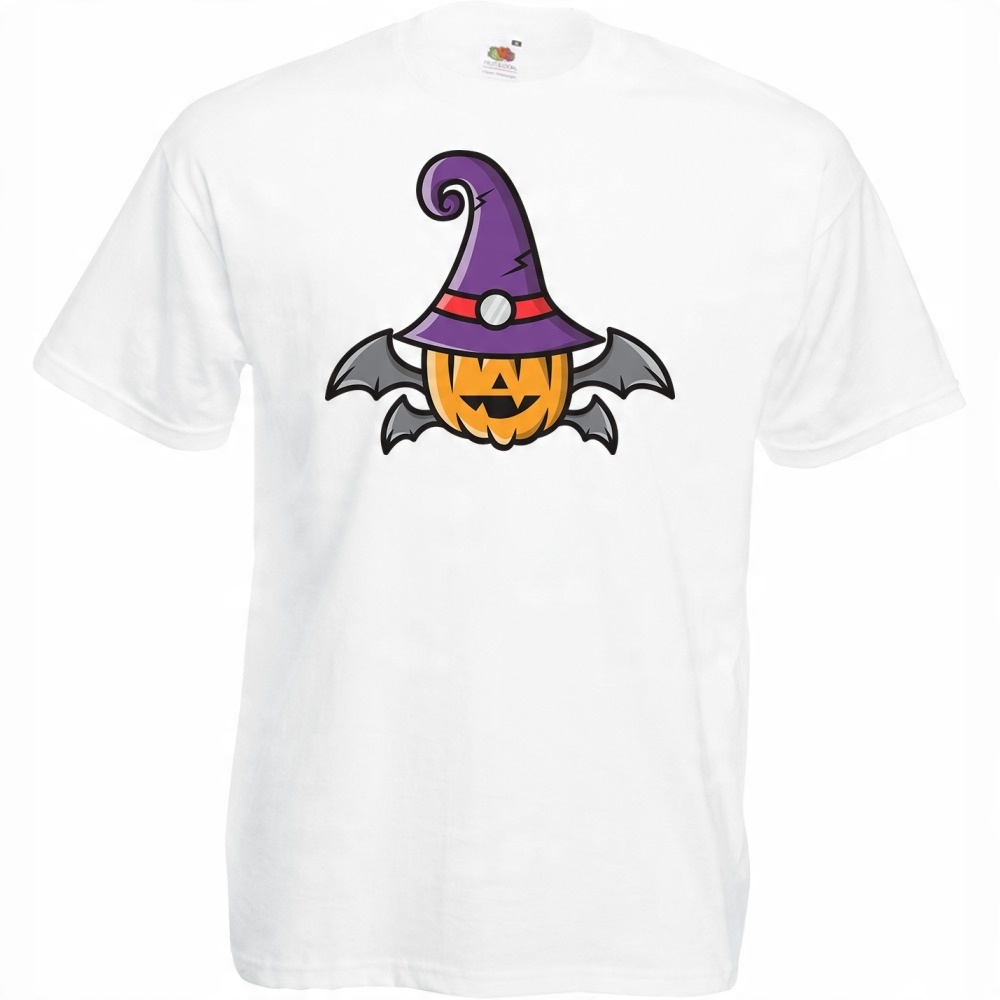 

Koszulka halloween czarownica dynia S biała