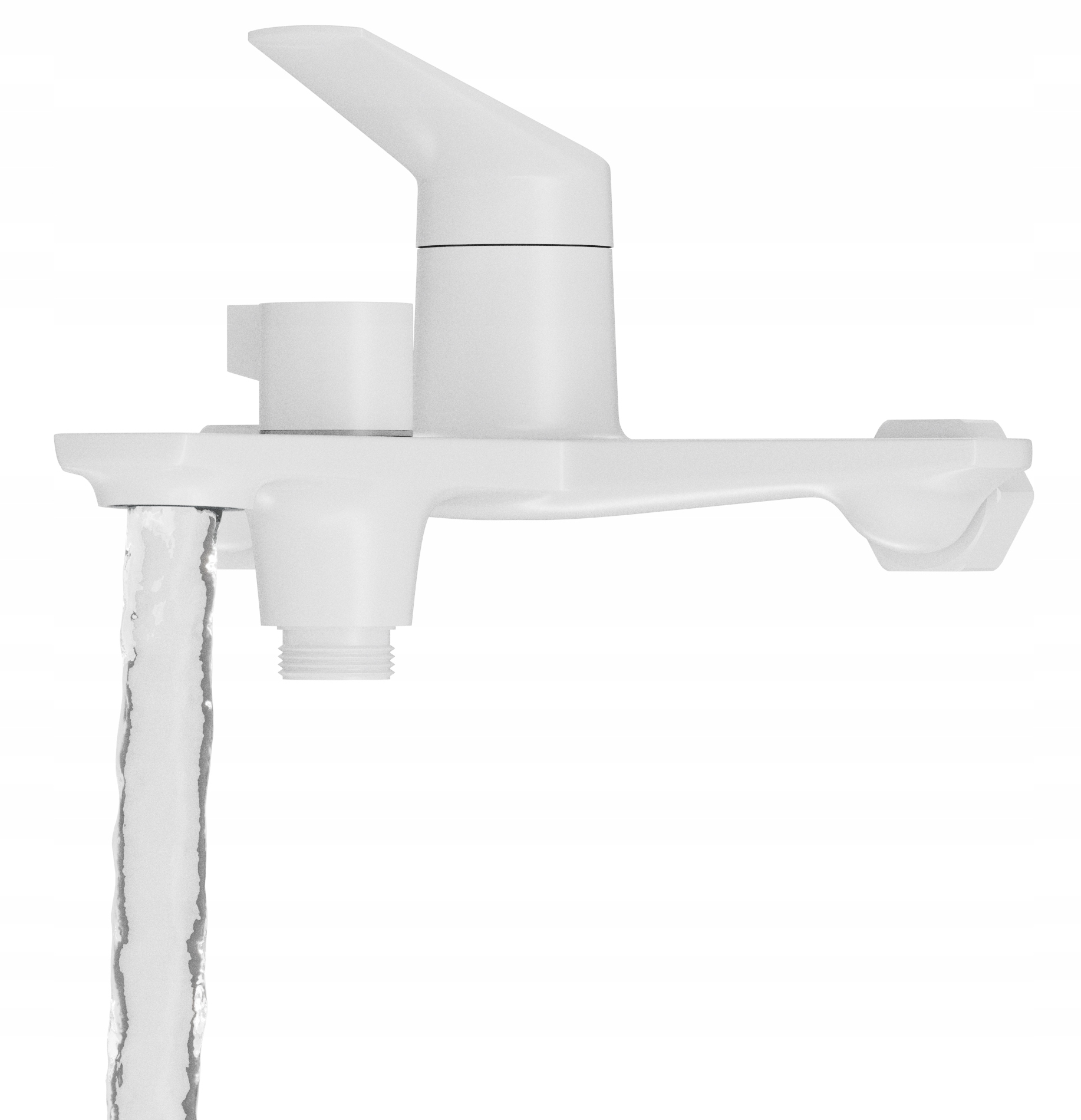 Vaňová A Sprchová Batéria Nave Biela, Mosadzný Kúpeľňový Kohútik