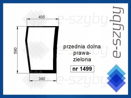 sklo Mf série 4200 4300 přední spodní pravé