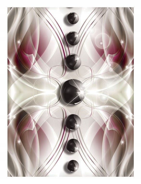 Fototapeta flizelina Černé sféry abstrakce barev a lesku 206x275 lepidlo