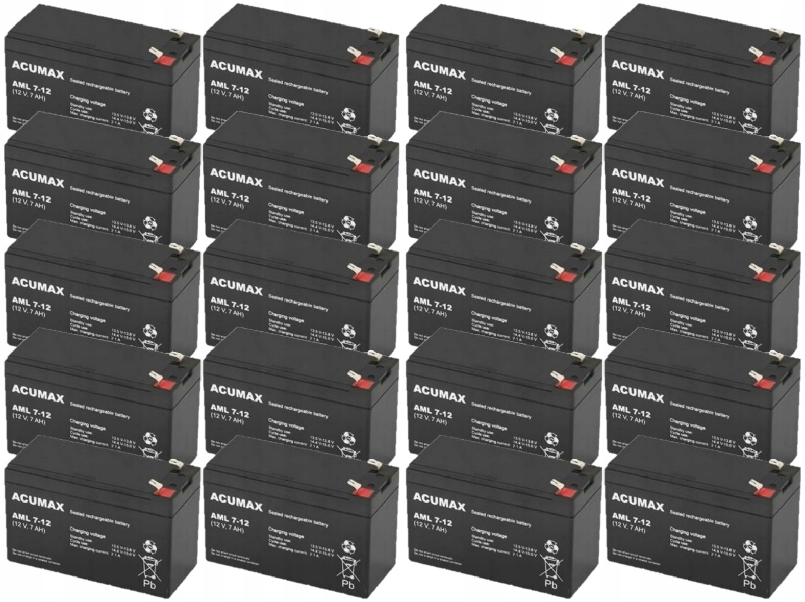 TBC50 BATERIE ZESTAW AKUMULATORÓW DO UPS APC EATON POWERWALKER 20x AML 7-12