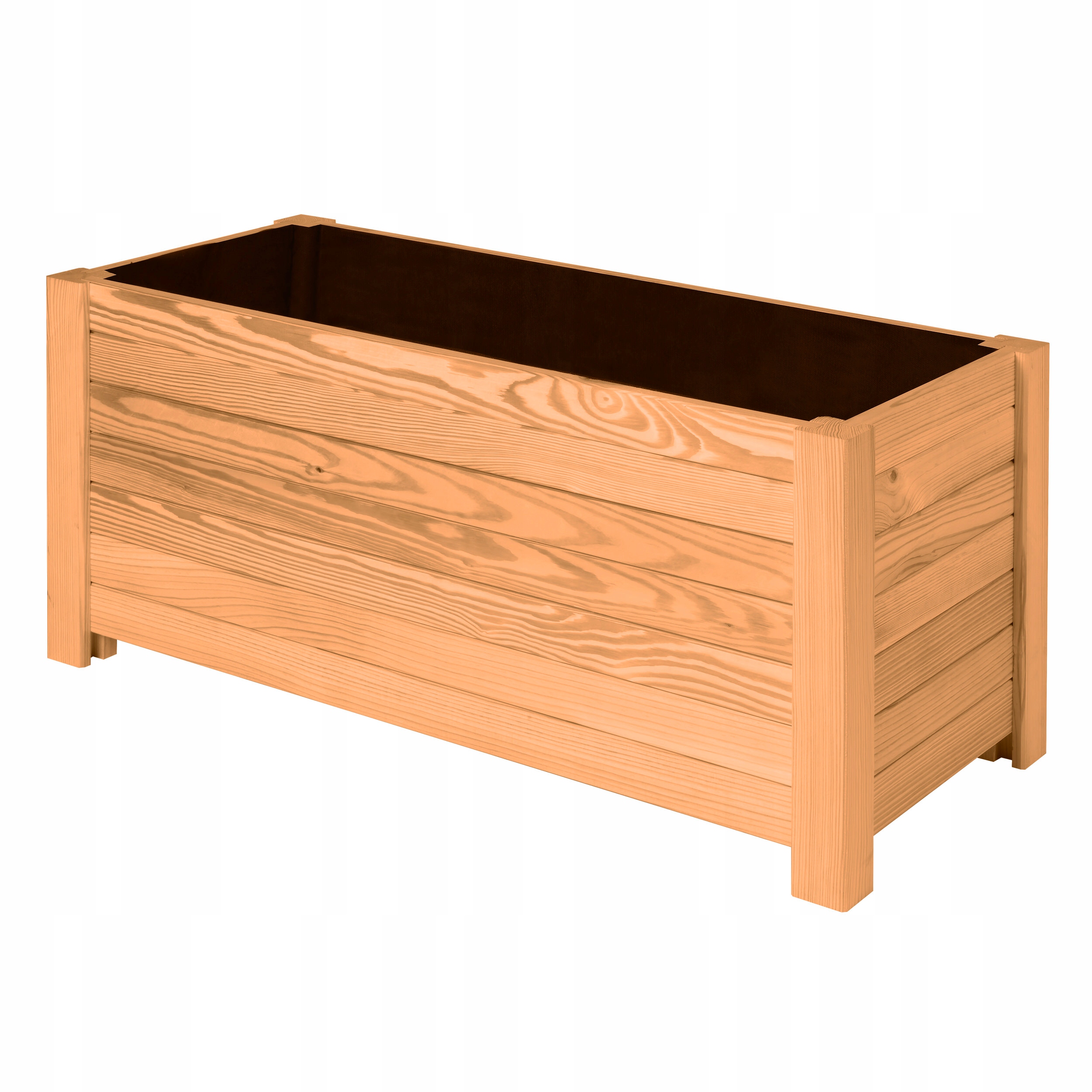 Doniczka Duża Drewniana Ogrodowa Na Taras Balkon Wysoka 800x350x350 Dąb