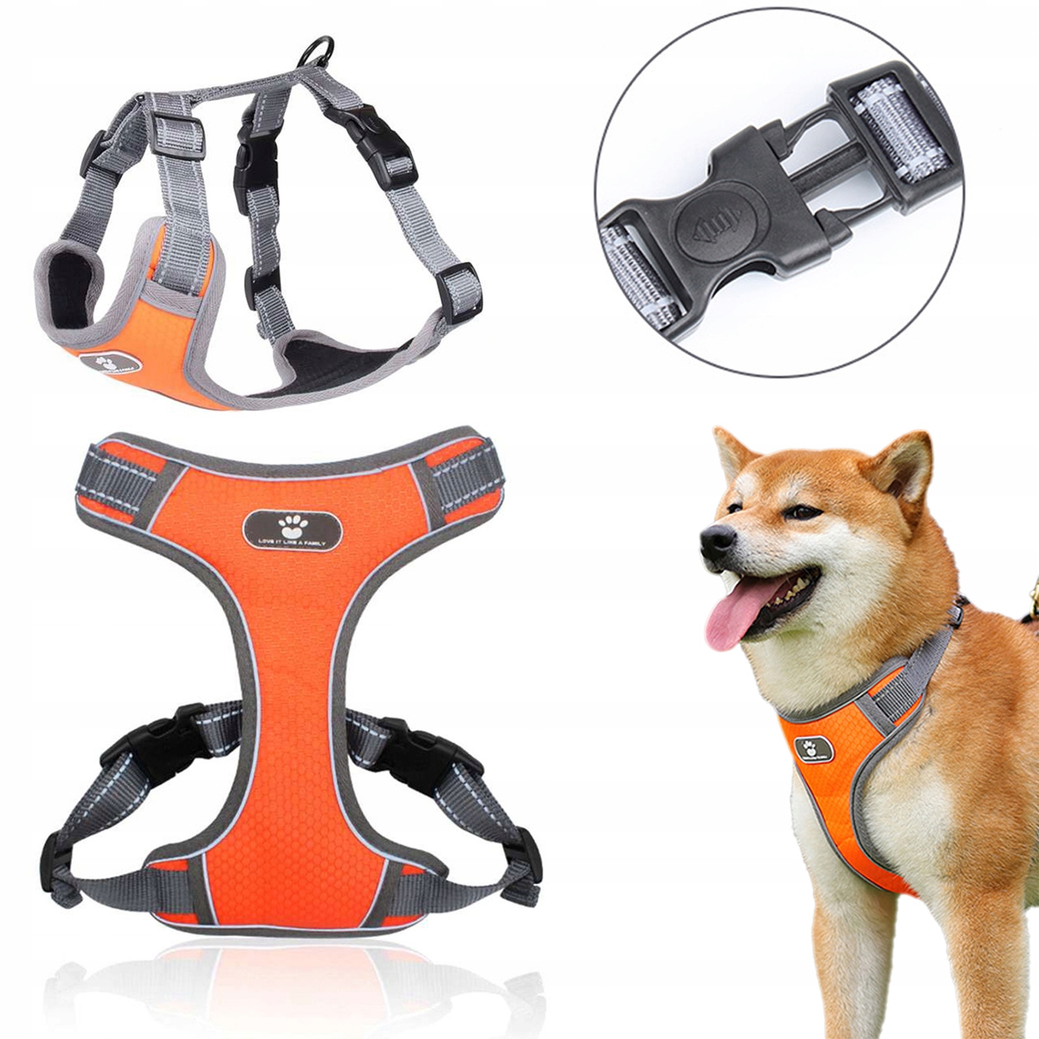 Levně Postroj Pro Velkého Psa, Silný, Labradorský Ovčák, Odolný, Velikost M, Pohodlný