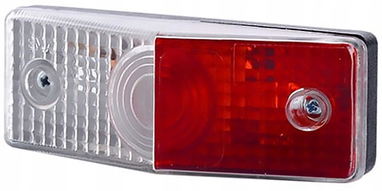 

Lampa Żarówkowa Płaska Pozioma Biało Czerwona