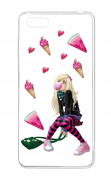 

etui silikon 1 mm dziewczyna do Huawei Y5 2018