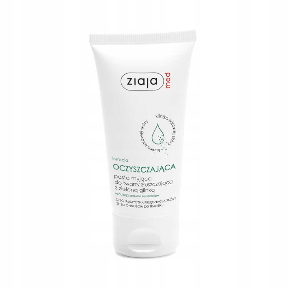 ZIAJA MED PASTA MYJĄCA TWARZY ZŁUSZCZAJĄCA GLINKĄ