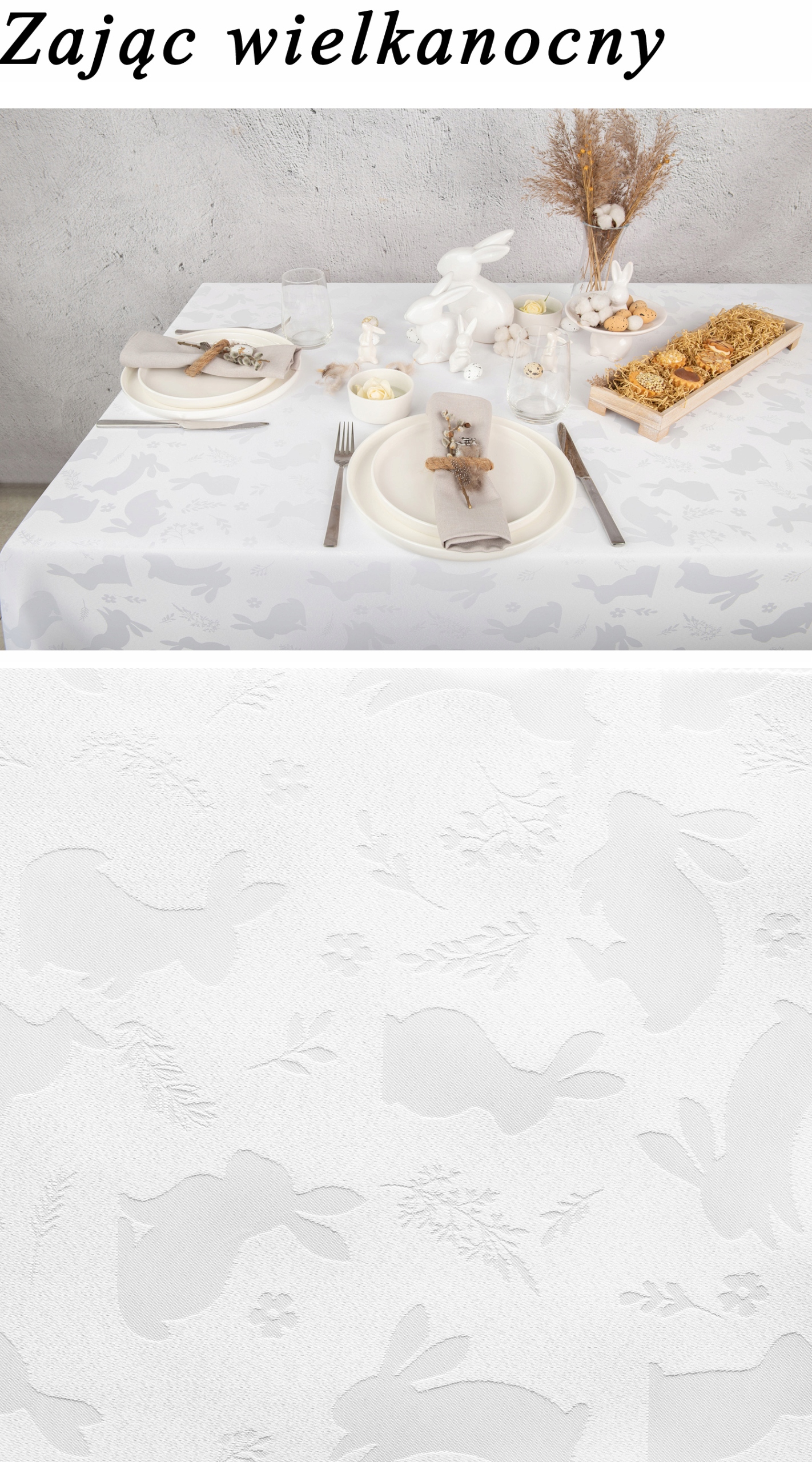 OBRUS PLAMOODPORNY 100X460 BIAŁY ECRU EKRI KOLORY Kształt prostokątny