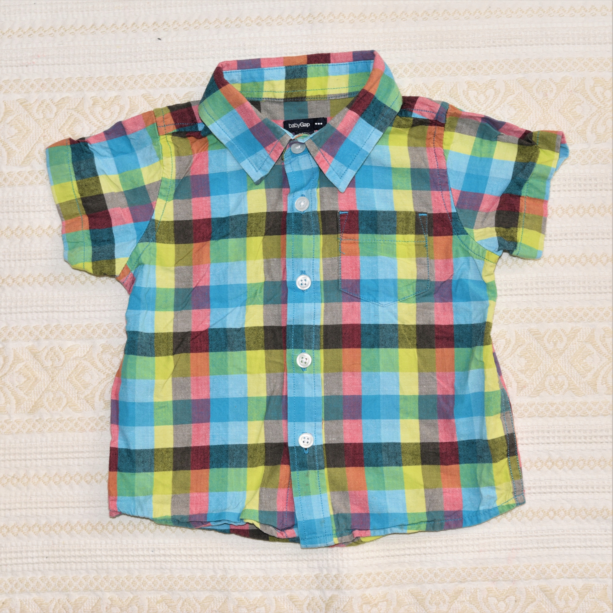 GAP KOSZULA KIESZONKA KRATKA 18-24M 92