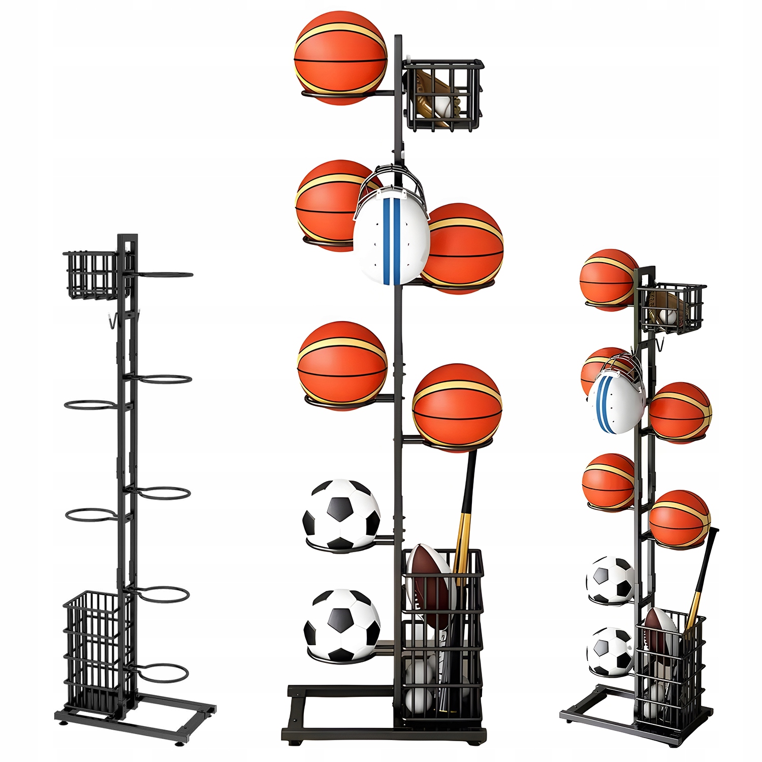 Stojan Na Míče, Kovový, Vertikální Úložný Prostor Do Posilovny A Sklepa