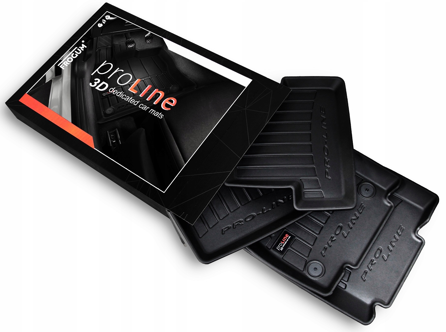 Koberce Frogum gumové 3D425040 4 el.