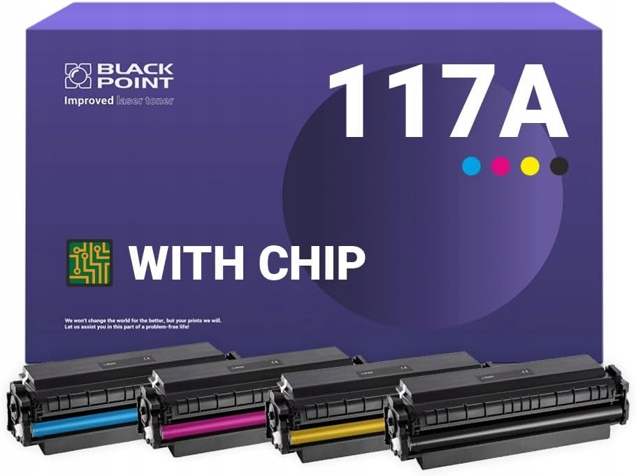 Tonery do Hp 150nw 178nw 179fnw Black Point Cmyk Zestaw 4