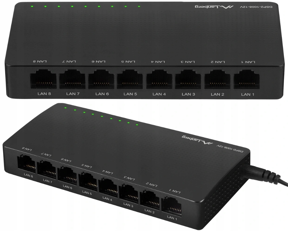 

Switch 8 Port 8x 1GB/S Gigabit Ethernet Lan RJ45
