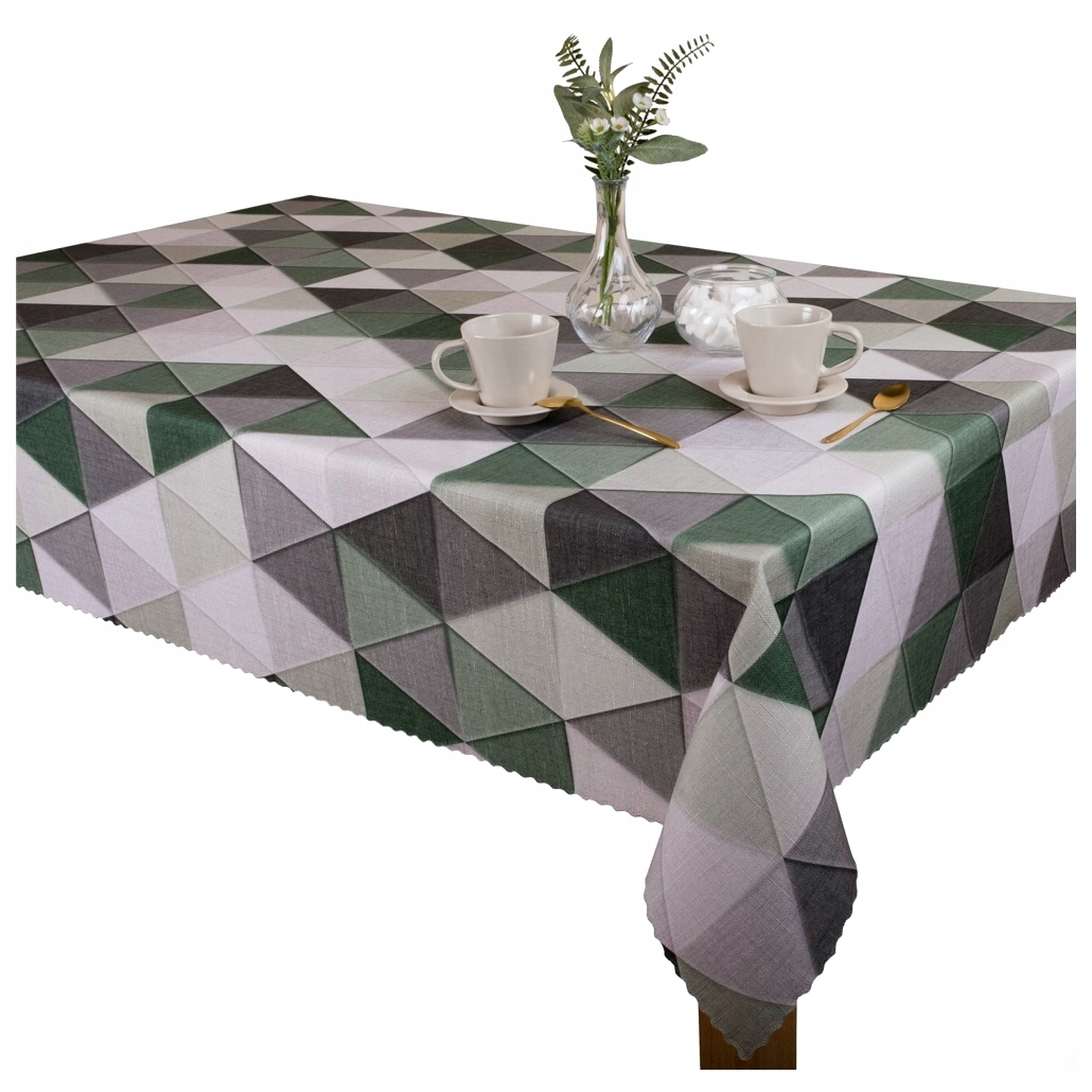 Ubrus Minos U3 Trojúhelníky odolný proti skvrnám E10393 140x240 cm