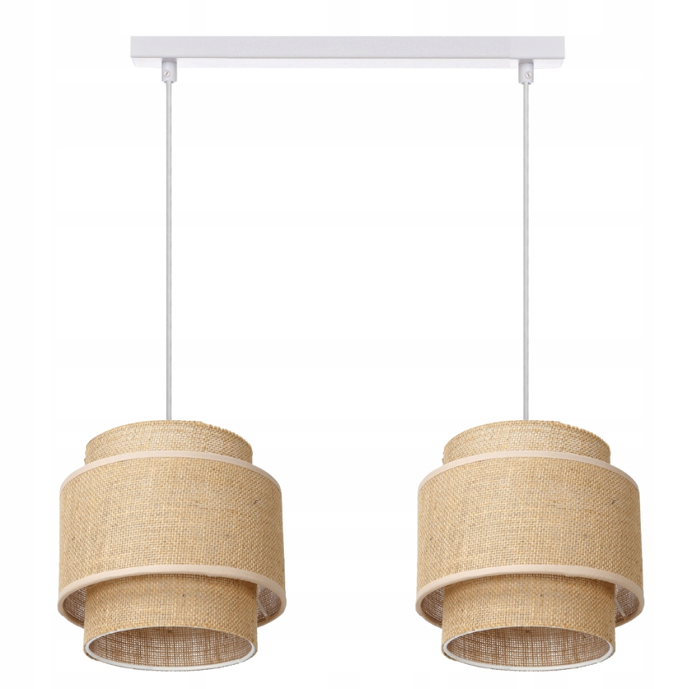 Závěsná Stropní Lampa Juta Boho Trio Lišta