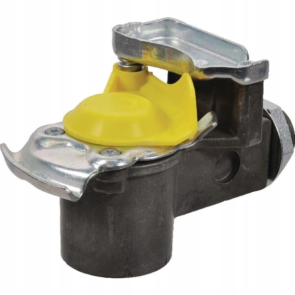 Pneumatická spojka s integrovaným filtrem M16x1.5 žlutá vnější závit