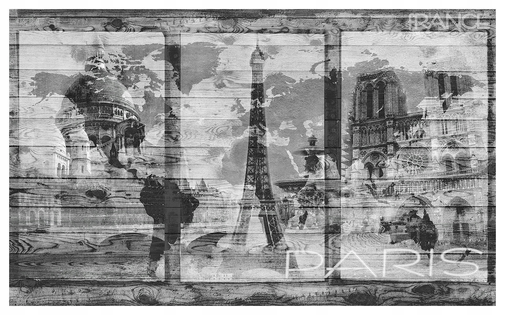 Fototapeta Paríž Eiffelova veža retro Francúzsko vinylová 208x146 lepidlo