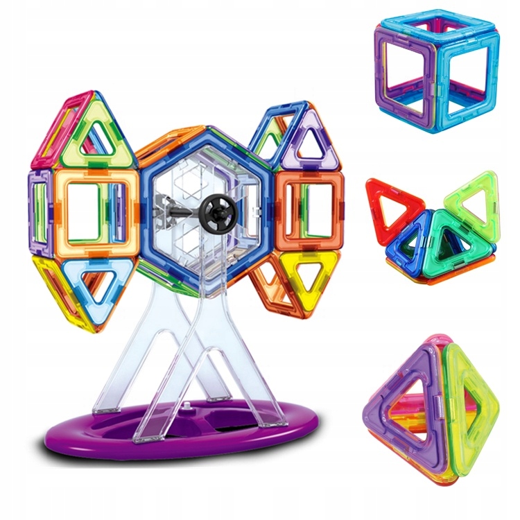 KLOCKI MAGNETYCZNE PANELE NEODYMOWE 76 EL ZESTAW Rodzaj zestaw