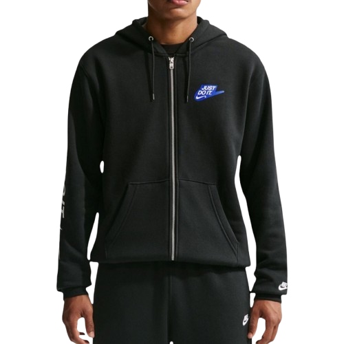 Pánská mikina s kapucí Nike Club Full-Zip Fleece