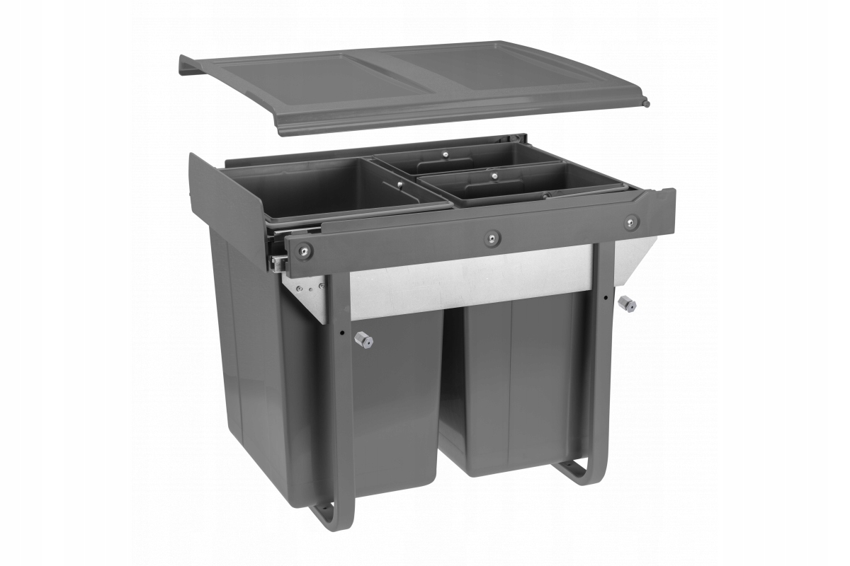 Nádoba Gtv Practi Eco, vedení H45, 450, 20L+2x10L, antracit