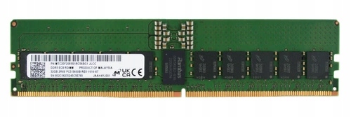 Pamäť Ram 1x 32GB Micron 2Rx8 PC5-51200 DDR5 6000MHz 1.1V Ecc Registered
