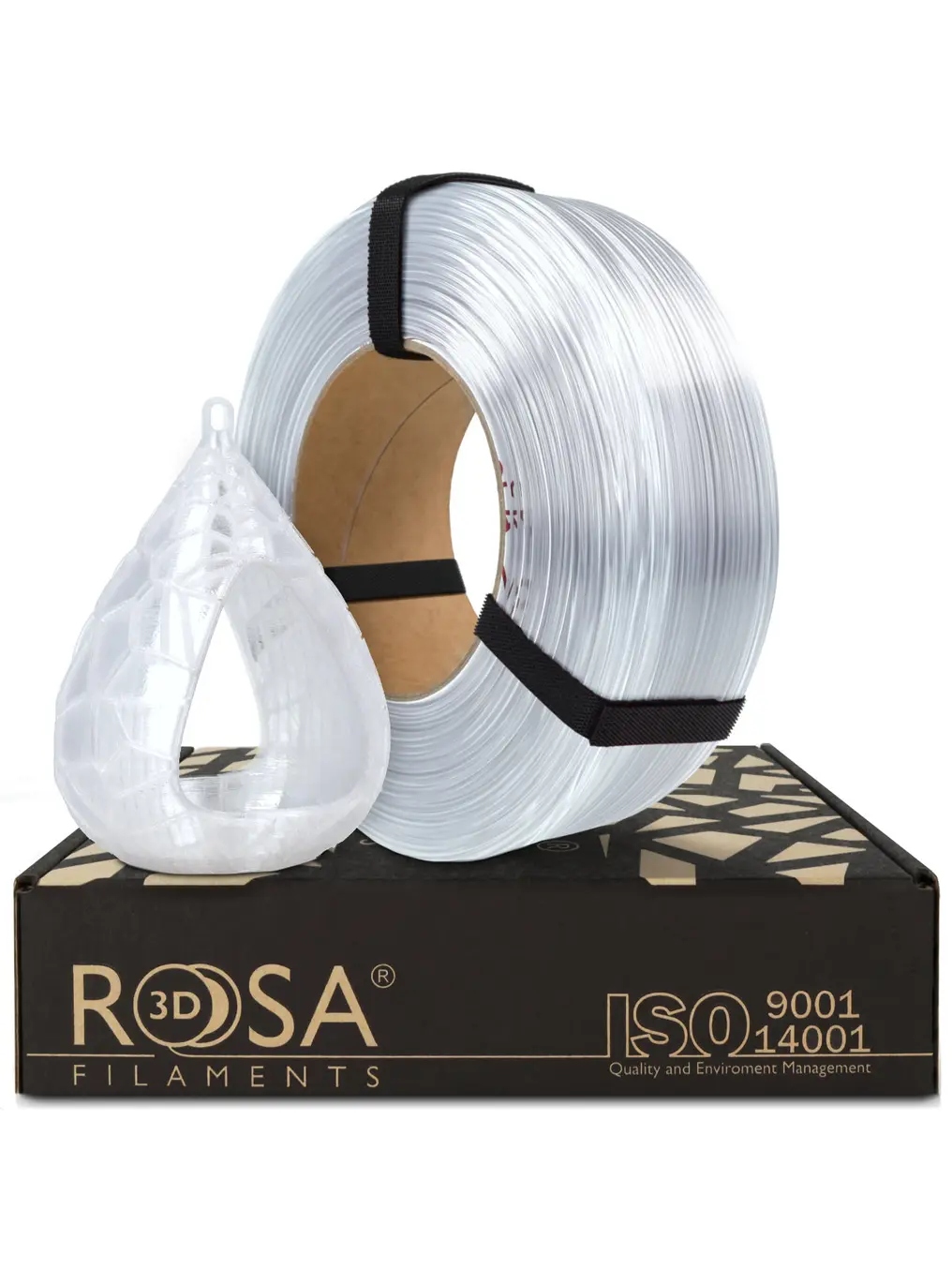Filament ReFill PET-G Standard HS Rosa3D transparent bezbarwny 1 kg 1.75 mm