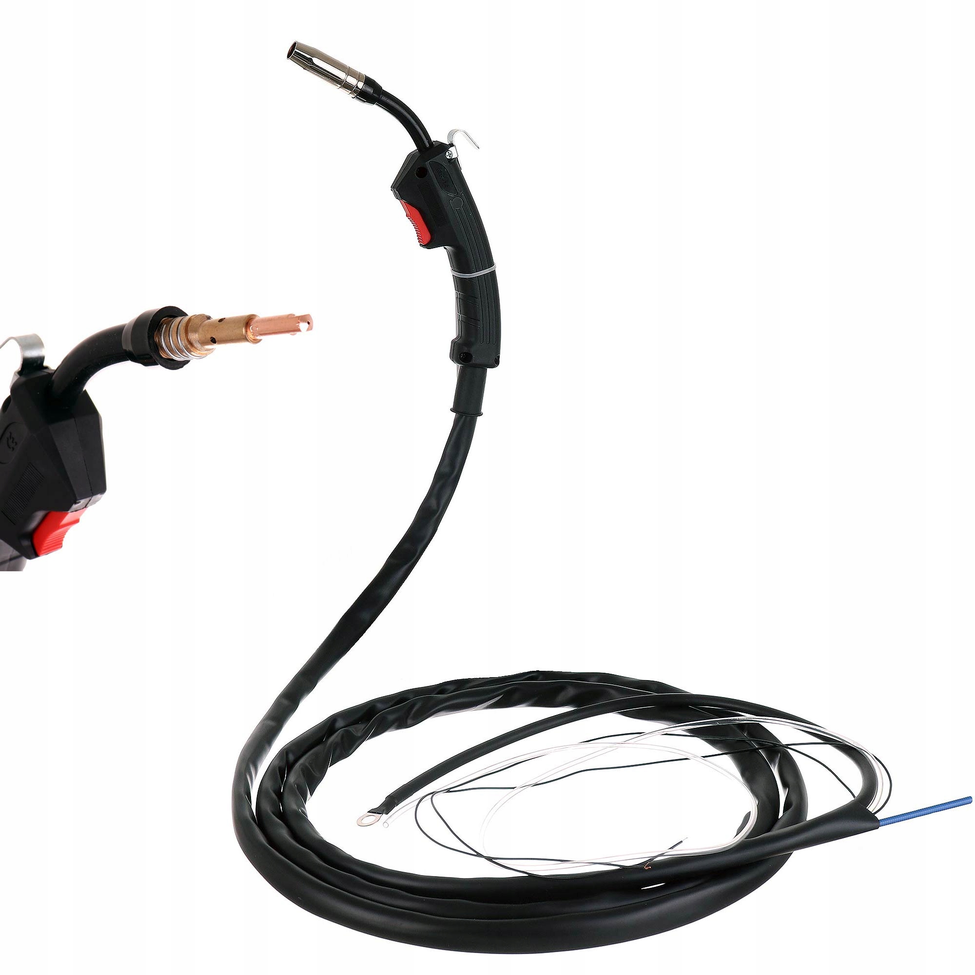 Uchwyt Spawalniczy 3,5 Metra Do Migomatu Mig Mag Do Spawarki Zestaw Pro