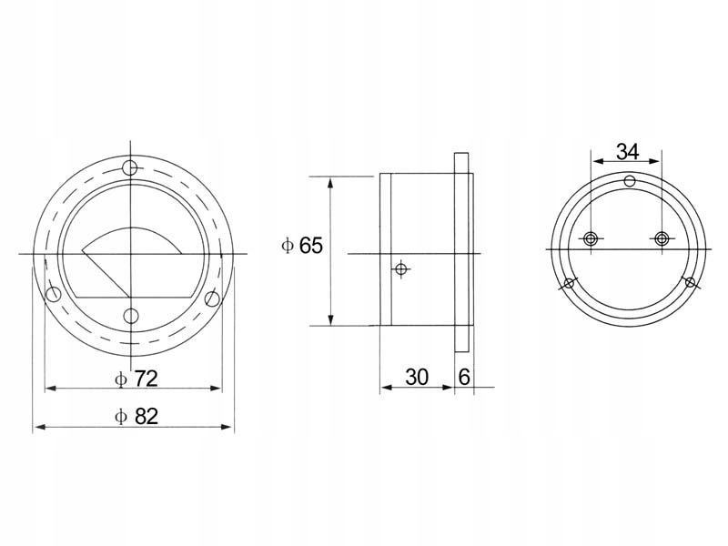 Miernik analogowy amperomierz okrągy 20A Marka Xtreme