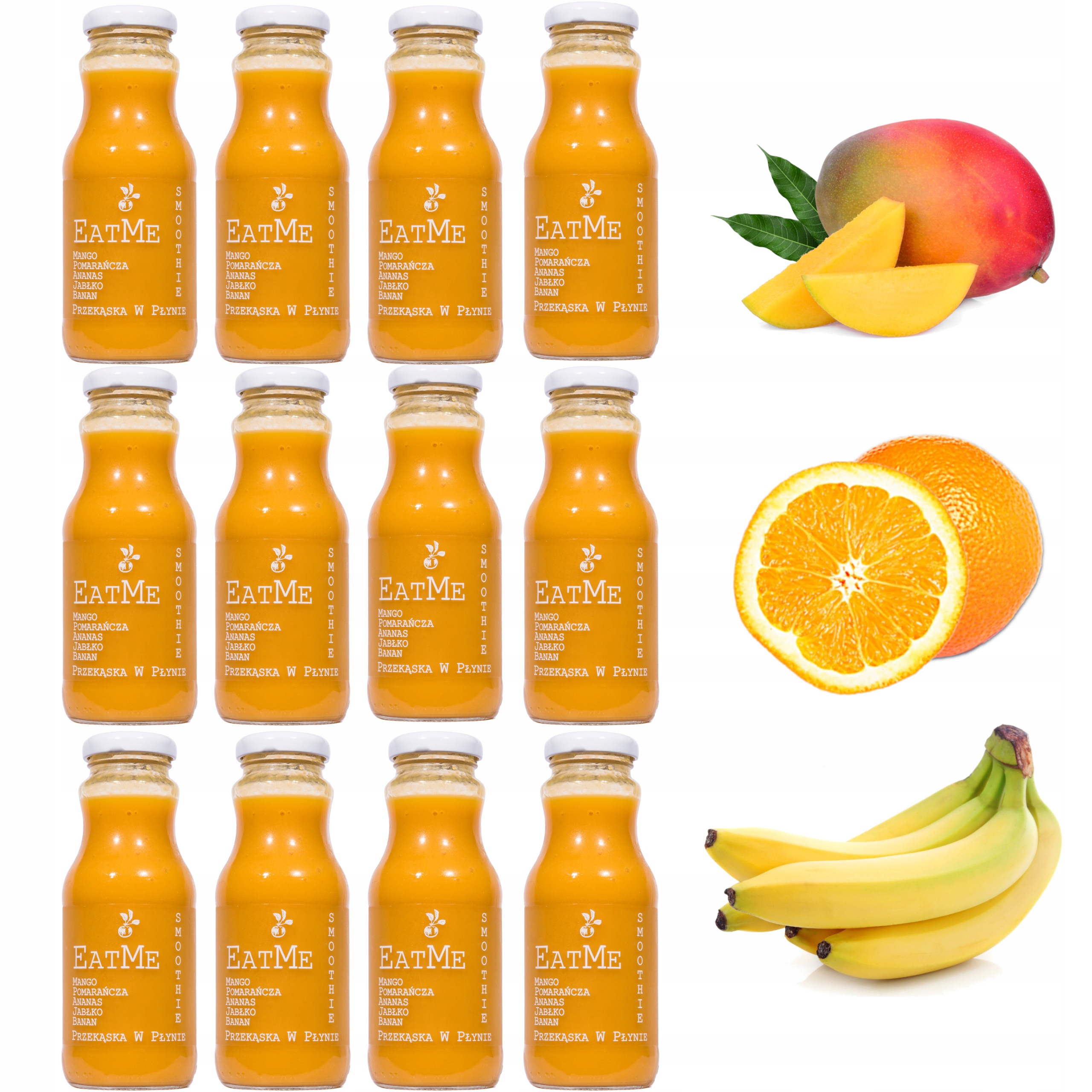 Smoothie mus 100% mango banan pomarańcza 12x240ml