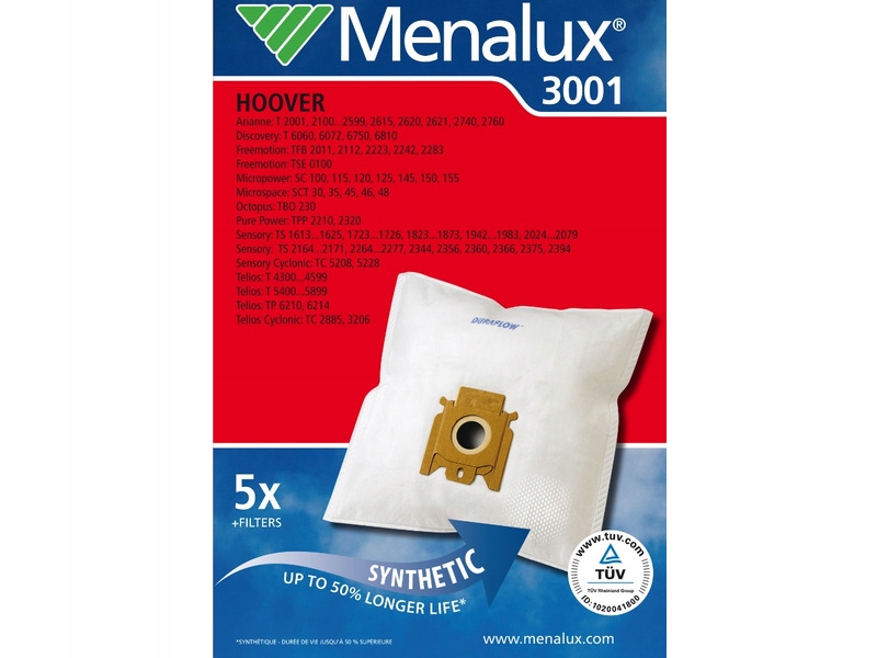

Worek do odkurzacza Menalux 3001 5 sztuk