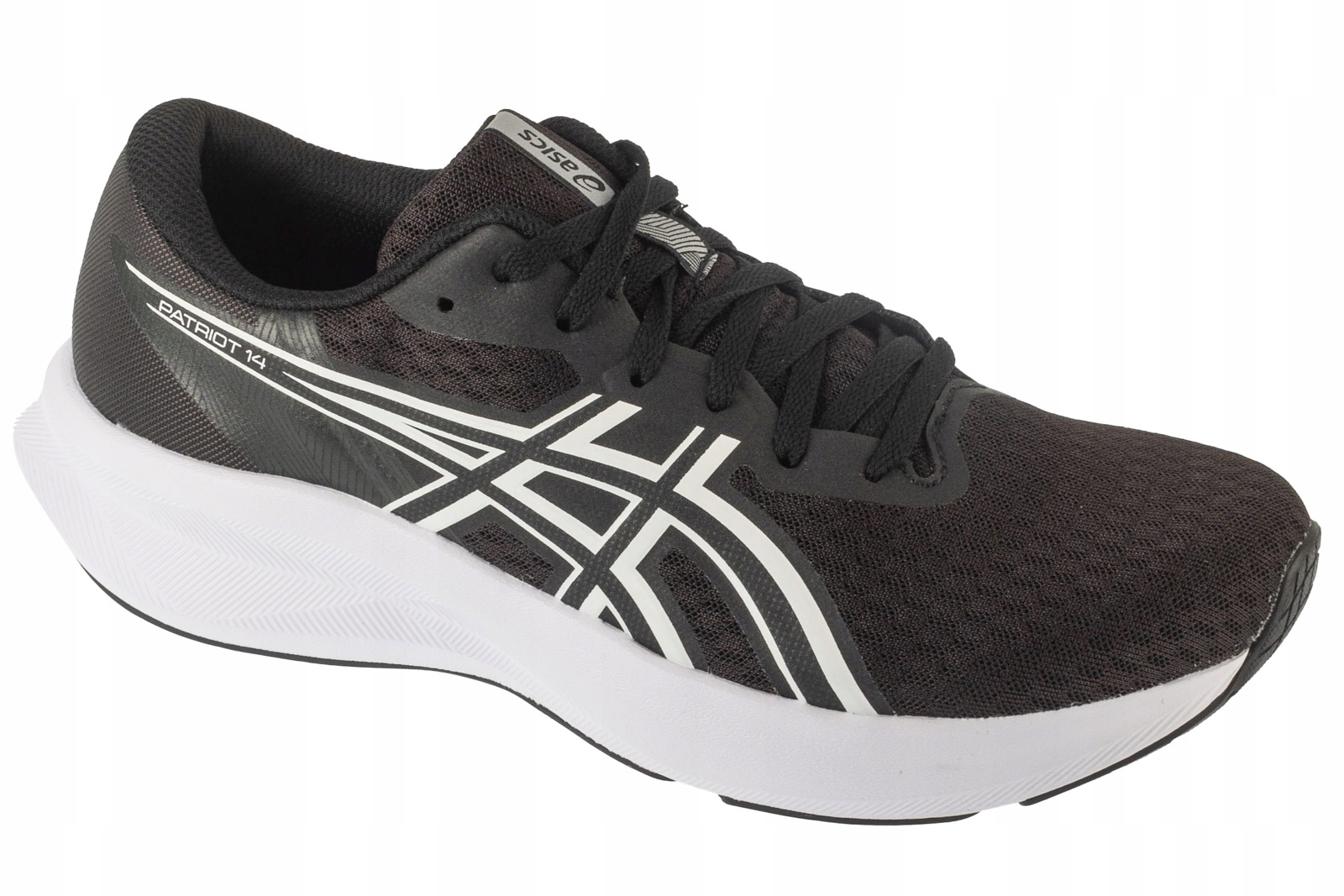 Asics Patriot 14 (42,5) Pánské běžecké boty z černé tkaniny